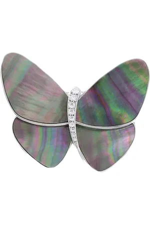 Van cleef Broche Envolées Précieuses Papillon en oro blanco de 18kt con madreperla y diamantes 2010