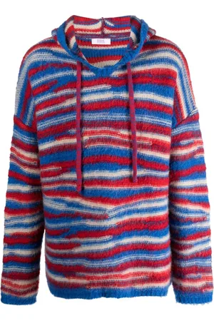 ERL Sudadera con capucha y motivo de rayas