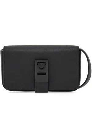 Salvatore Ferragamo Gancini-plaque leather crossbody bag