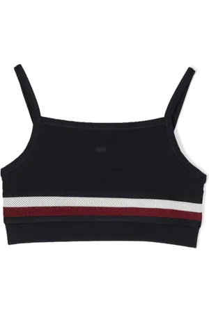Tommy Hilfiger Top corto sin mangas a rayas