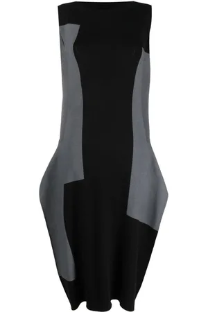 Issey Miyake Vestido midi Rectilinear Ap