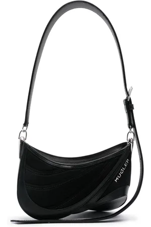 MUGLER Bolso de hombro Spiral Curve 01 con relieve