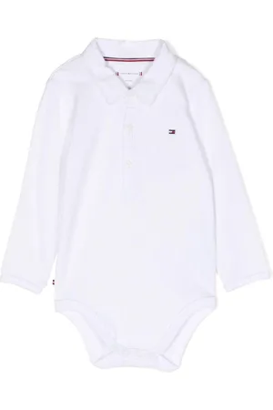 Tommy Hilfiger Body de canalé con logo bordado
