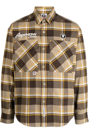 A Bathing Ape Camisa con parche del logo