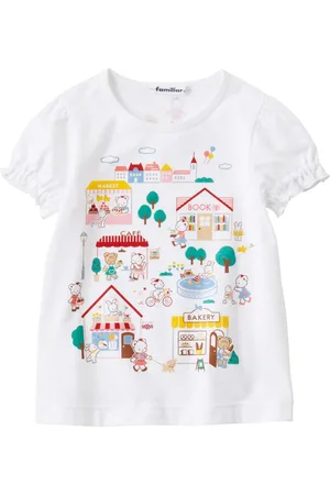 Familiar Camiseta con dibujo estampado