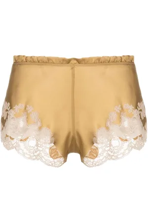CARINE GILSON Pantalones cortos de pijama Calais-Caudry con ribete de encaje