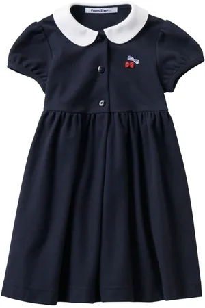 Familiar Vestido con aplique de lazo
