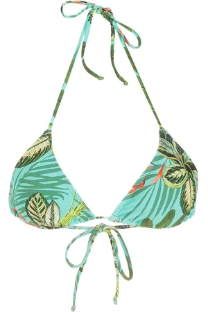Lygia & Nanny Top de bikini Ilana con motivo tropical