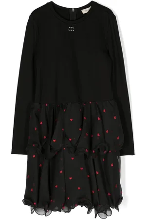 Twin-Set Vestido con estampado de corazones