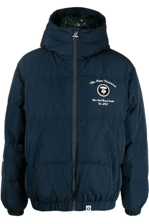 A Bathing Ape Plumífero con parche del logo