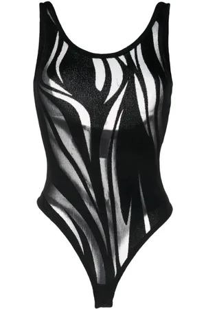 MUGLER Body con motivo translúcido