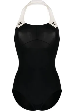 CHANEL Bañador CC con cuello halter 1990-2000