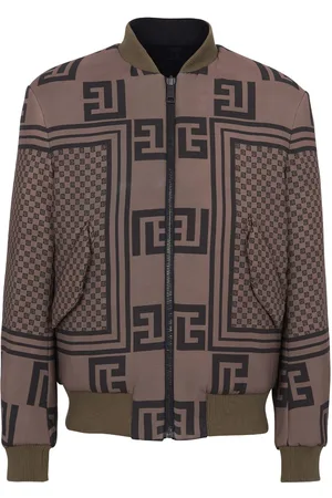 Balmain Chaqueta bomber reversible con monograma