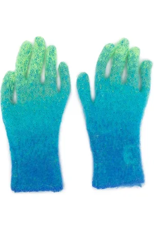 ERL Guantes de punto con logo en intarsia