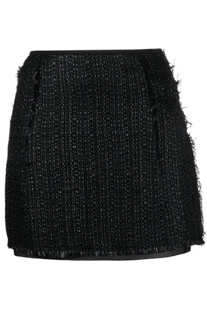 Lanvin Minifalda de tweed acampanada