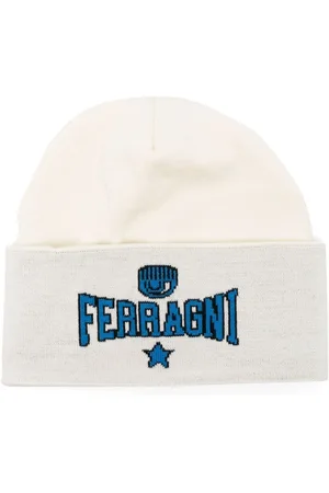 Chiara Ferragni Gorro con logo en intarsia