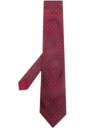 VALENTINO GARAVANI Corbata con motivo en jacquard 1990