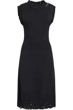Marni Vestido de punto con efecto envejecido