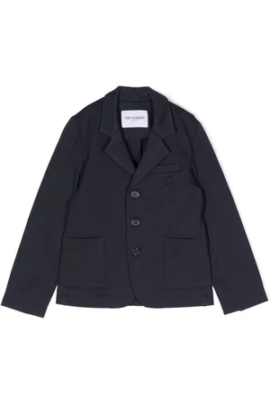 Trussardi Blazer con logo bordado y botones