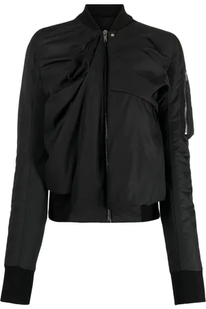 Rick Owens Chaqueta bomber Ripple drapeado