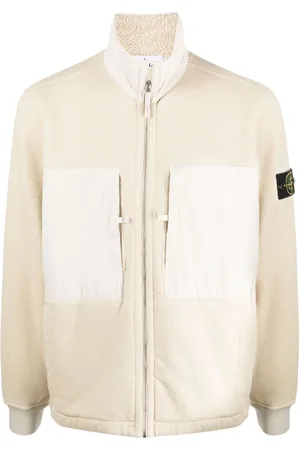 Stone Island Chaqueta con distintivo Compass con forro de vellón