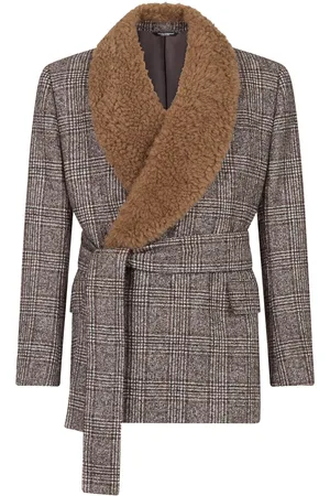 Dolce & Gabbana Chaqueta a cuadros con doble botonadura