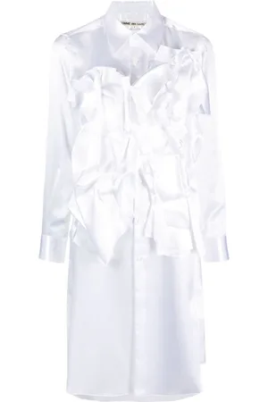 Comme des Garçons Vestido camisero con volantes