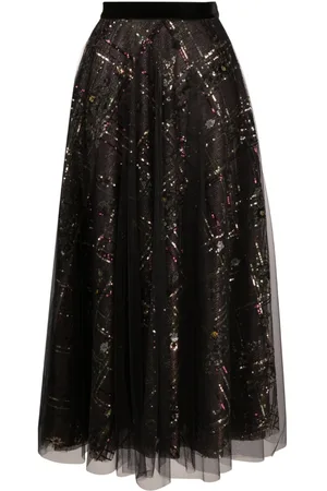TALBOT RUNHOF Falda con lentejuelas