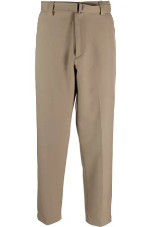LOW BRAND Pantalones rectos con cinturón