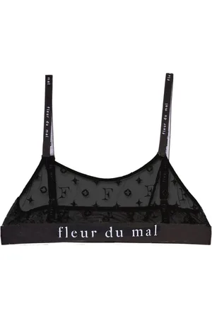 FLEUR DU MAL Corpiño con monograma bordado