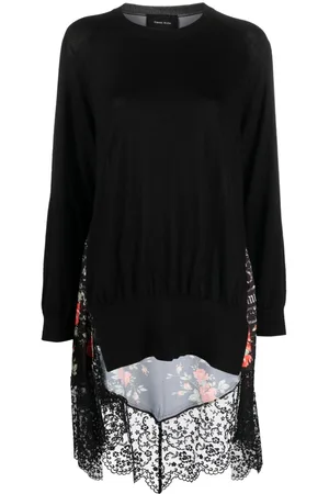 Simone Rocha Top asimétrico con paneles