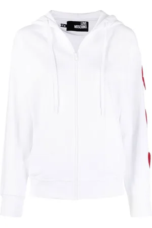 Moschino Sudadera con capucha y parche de corazón