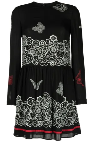 VALENTINO GARAVANI Vestido midi con estampado floral 2010