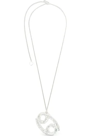 Jil Sander Collar en plata con colgante del zodiaco