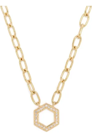 HARWELL GODFREY Collar de cadena en oro amarillo de 18kt con diamantes