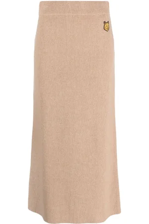 Maison Kitsuné Falda de canalé con parche Fox