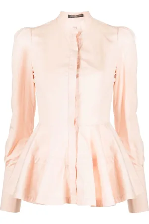 Alexander McQueen Blusa con dobladillo peplum 2010