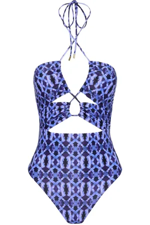 Rebecca Vallance Bañador Shiloh con estampado ikat