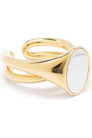 CHARLOTTE CHESNAIS Anillo Initial Signet con acabado pulido