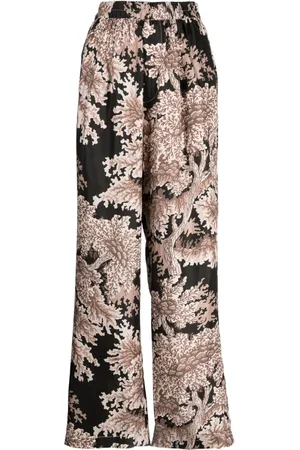 BIYAN Pantalones palazzo con estampado floral