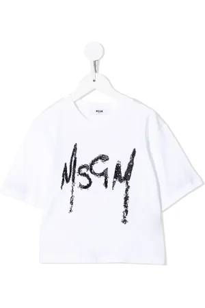 Msgm Camiseta corta con logo estampado