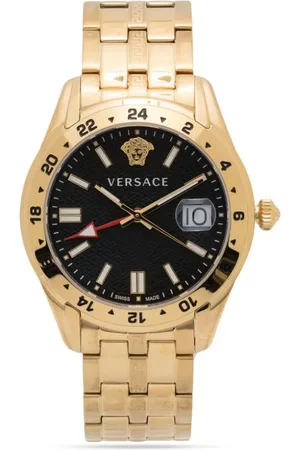 VERSACE Reloj Greca Time GMT de 41 mm