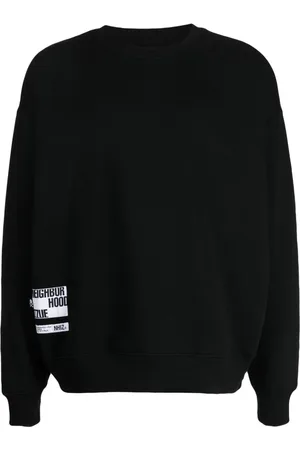Izzue Sudadera con parche del logo de x Neighborhood