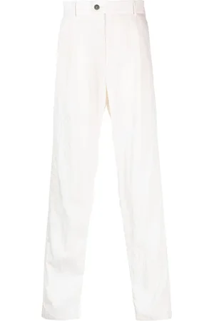 Giorgio Armani Pantalones rectos con acabado agrietado