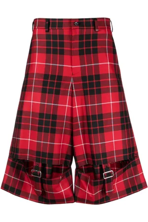 Comme des Garçons Bermudas a cuadros tartán