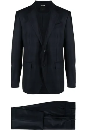 Ermenegildo Zegna Traje con botones y cuadros