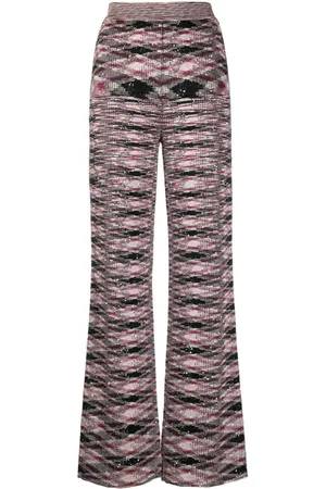Missoni Pantalones acampanados en intarsia