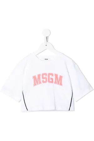 Msgm Camiseta corta con logo estampado