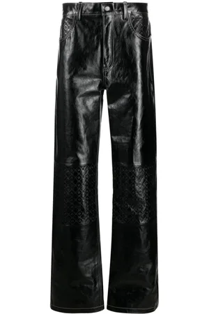 Marine Serre Pantalones con monograma