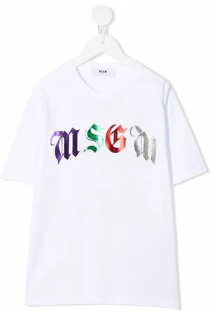 Msgm Camiseta con logo estampado